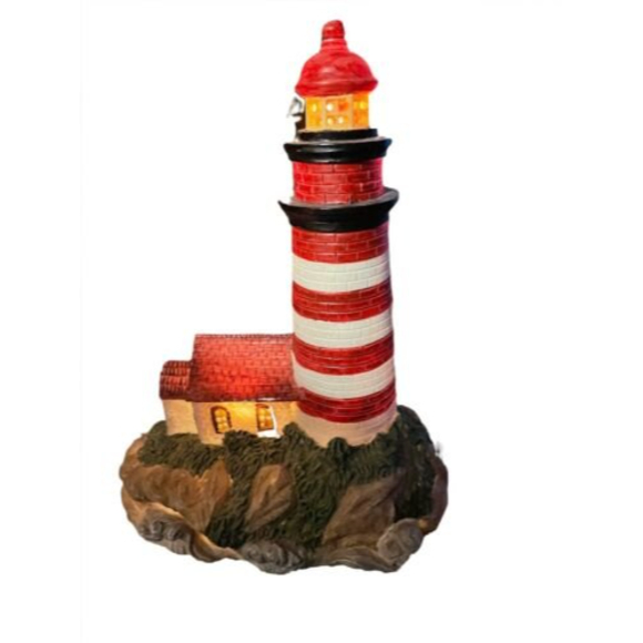 Vintage tabletop lighthouse with motion lights and sounds - Picture 2 of 3